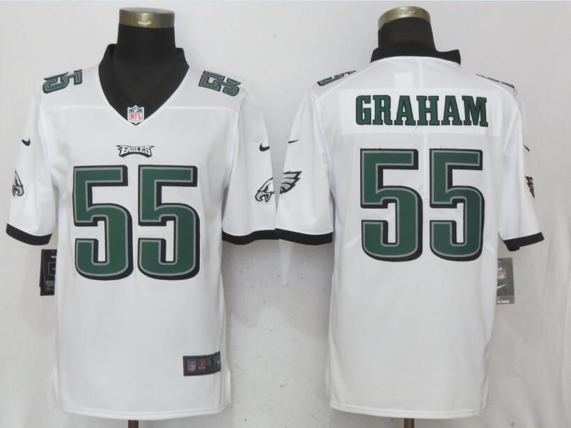 Men Philadelphia Eagles #55 Graham White Vapor Untouchable Limited Nike NFL Jerseys->->NFL Jersey